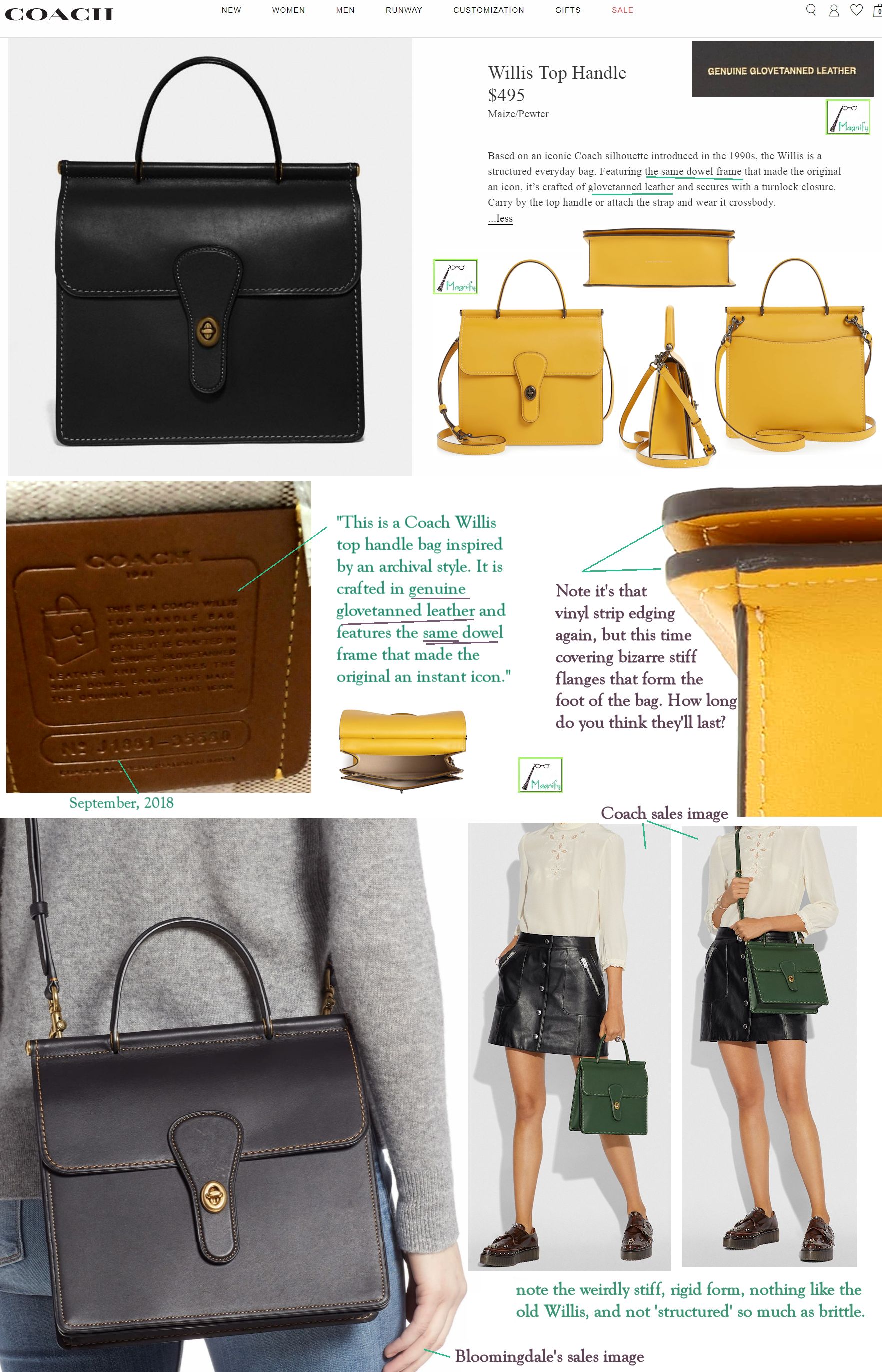 coach icon bags